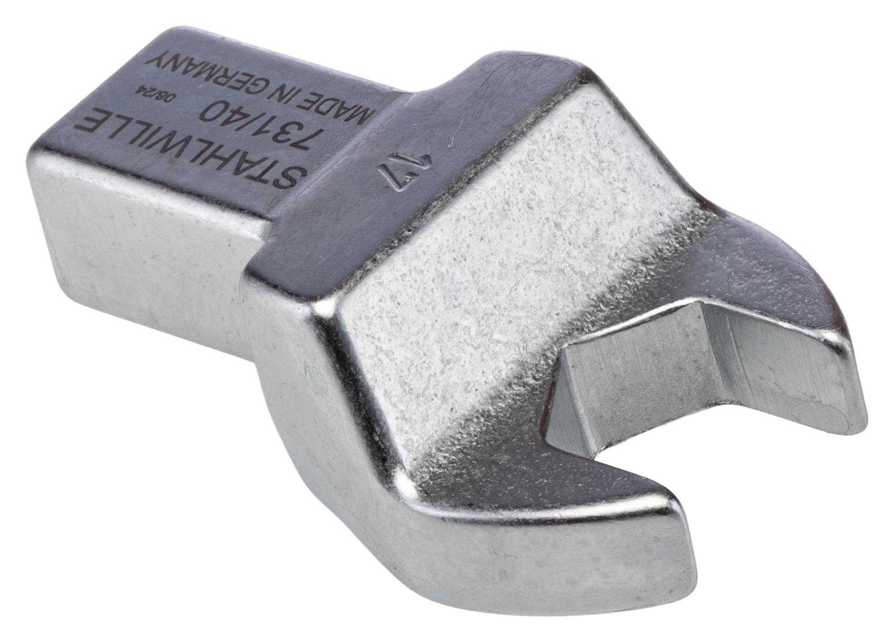 58214017 STAHLWILLE Open Ended Insert Spanner Head, 14 x 18 mm Insert, 17 mm, Chrome Finish