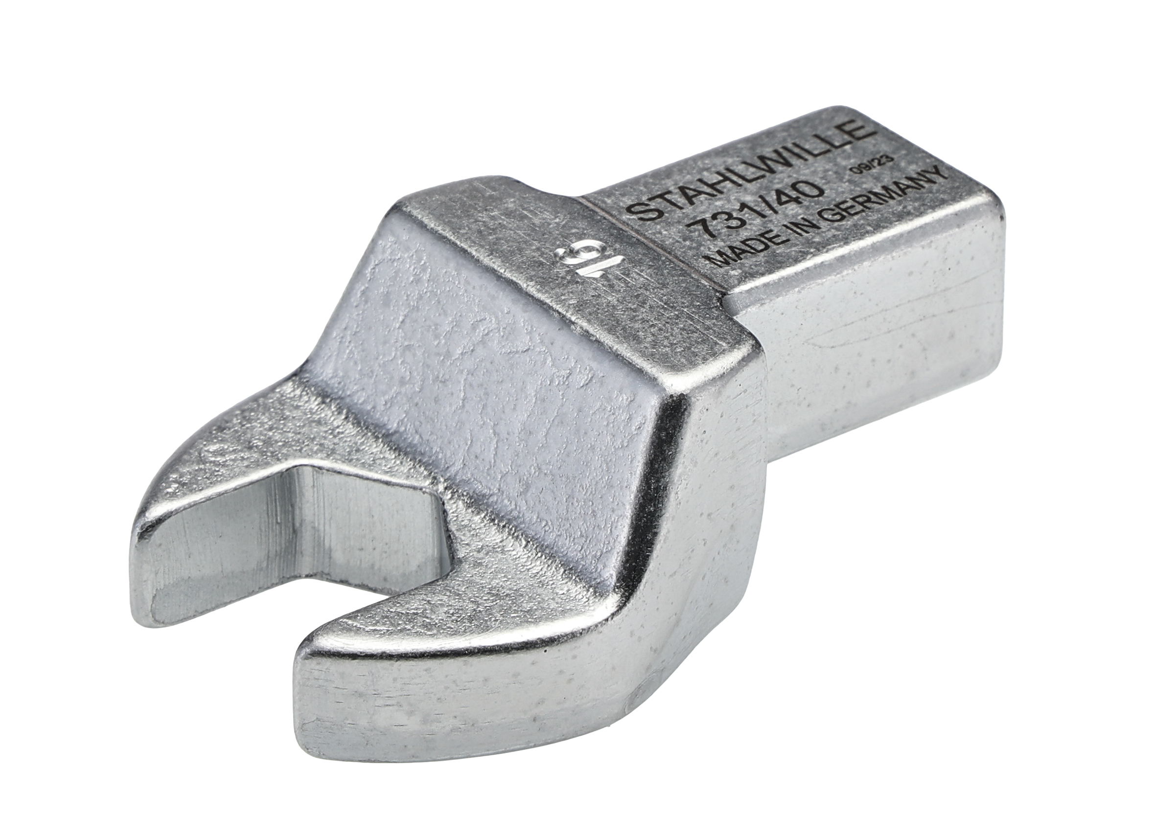 STAHLWILLE Open Ended Insert Insertion Wrench, 14 x 18 mm Insert, 18 mm, Chrome Finish