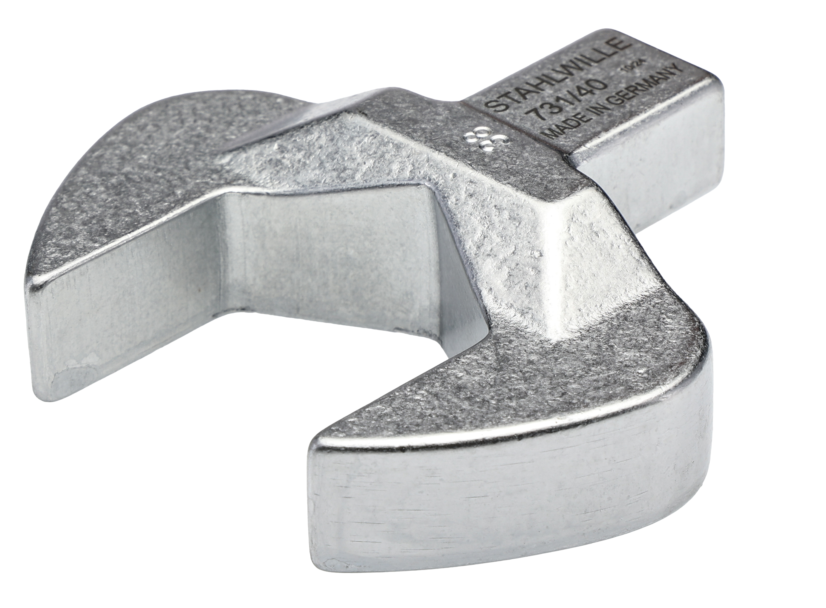 STAHLWILLE Open Ended Insert Spanner Head, 14 x 18 mm Insert, 38 mm, Chrome Finish
