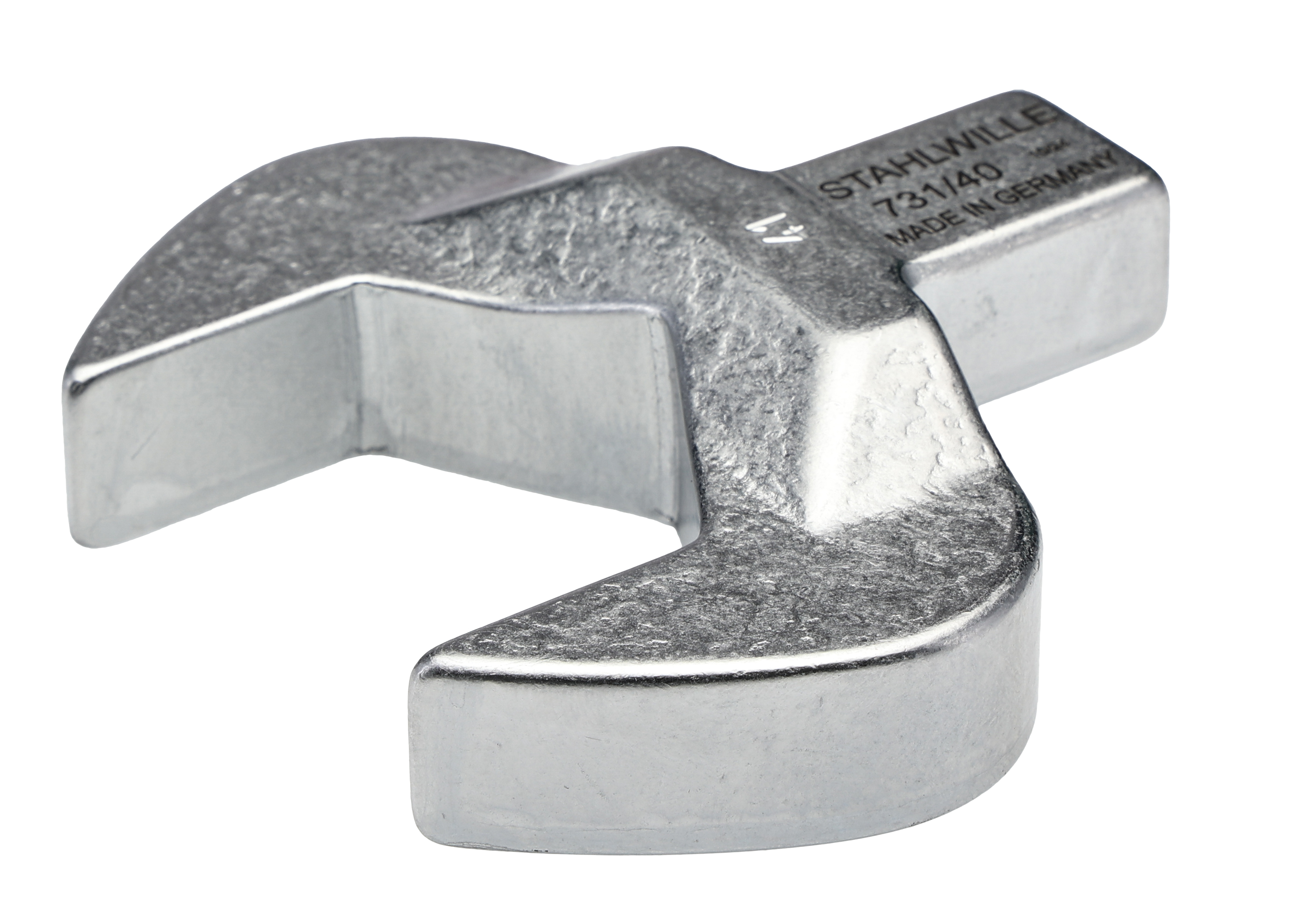 STAHLWILLE Open Ended Insert Spanner Head, 14 x 18 mm Insert, 41 mm, Chrome Finish