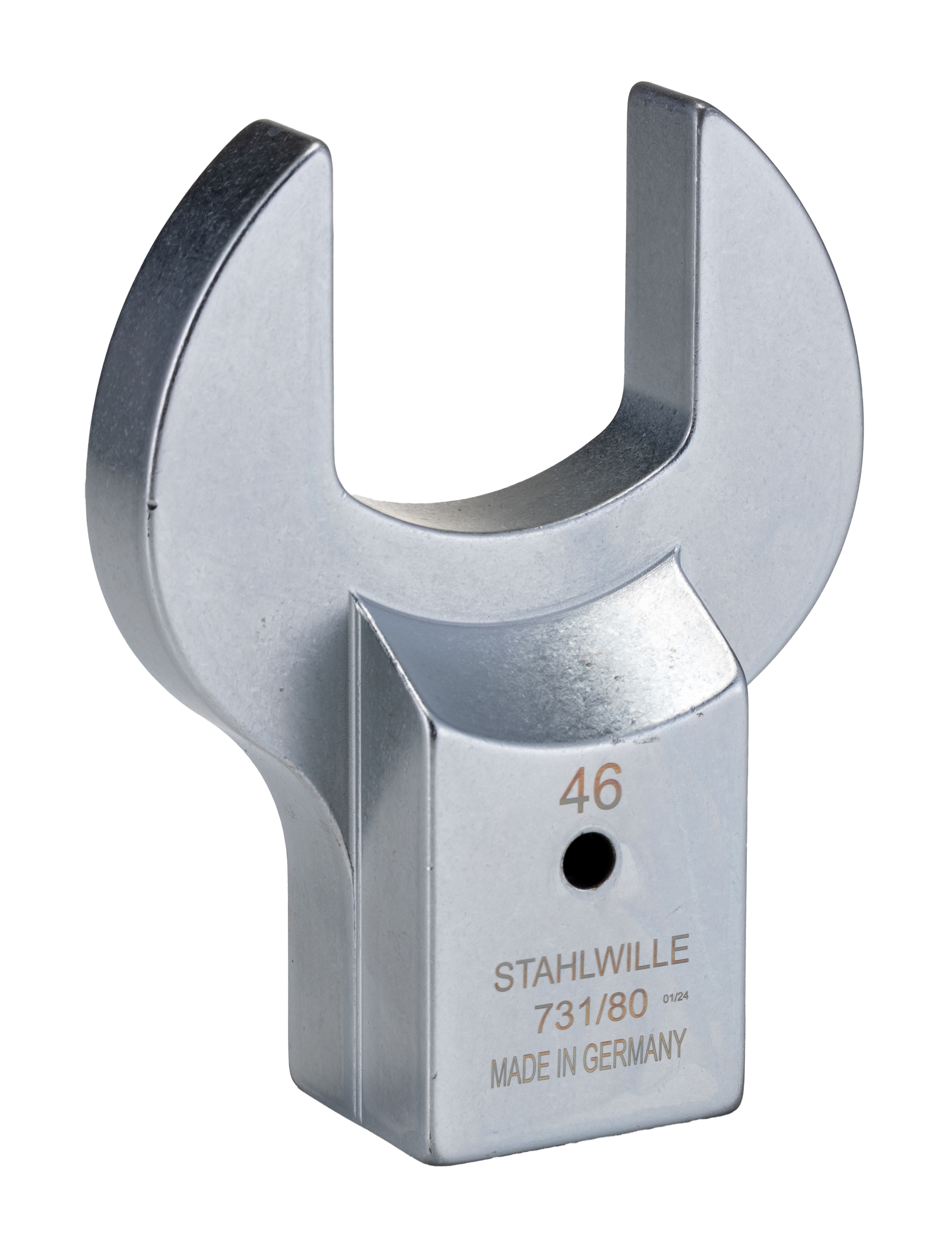 STAHLWILLE Open Ended Insert Insertion Wrench, 24.5 x 28 mm Insert, 94 mm, Chrome Finish
