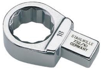 STAHLWILLE Crow Foot Spanner Head, 14 x 18 mm Insert, 17 mm, Chrome Finish