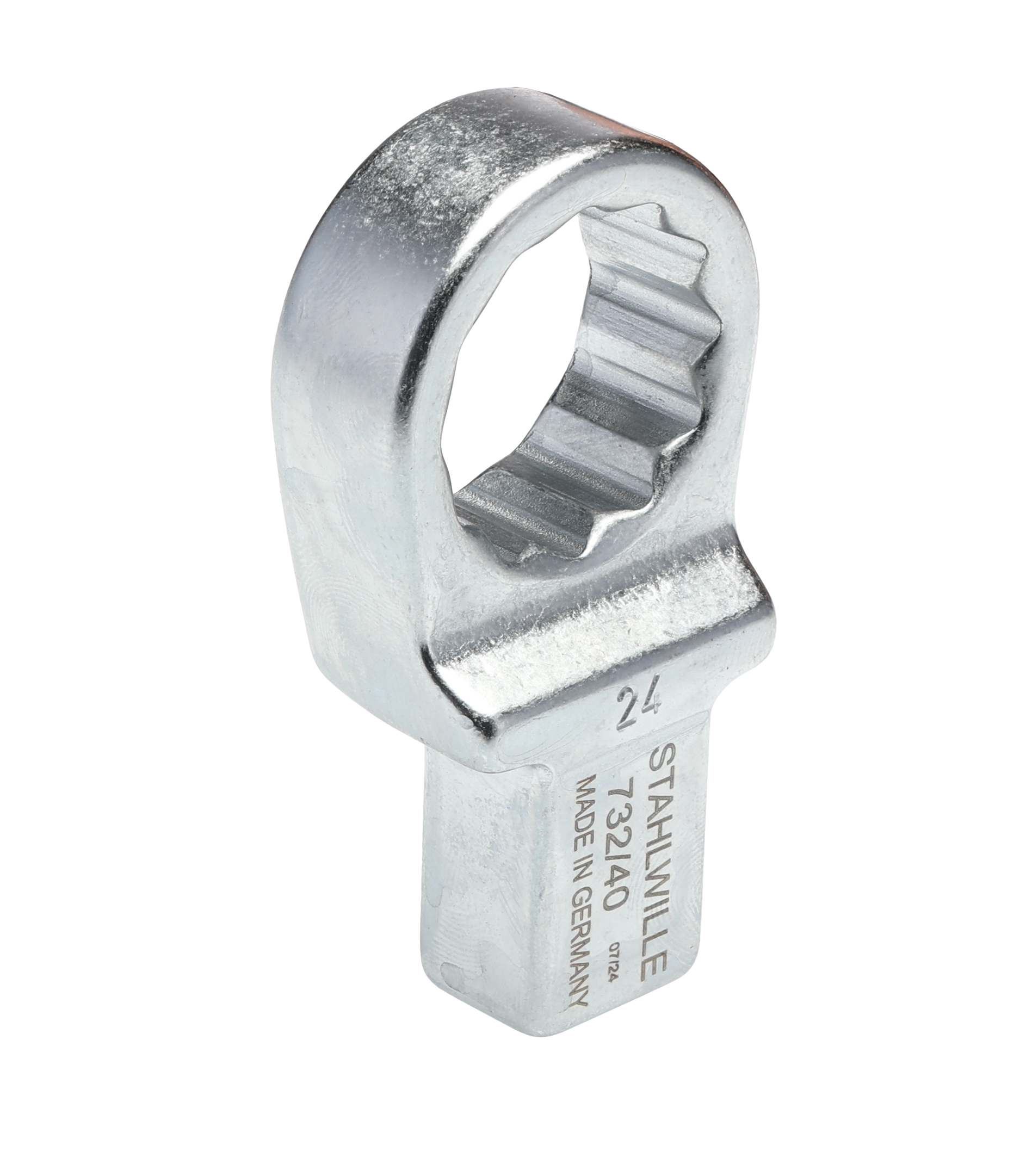 STAHLWILLE Spanner Head, 14 x 18 mm Insert, 24 mm, Chrome Finish