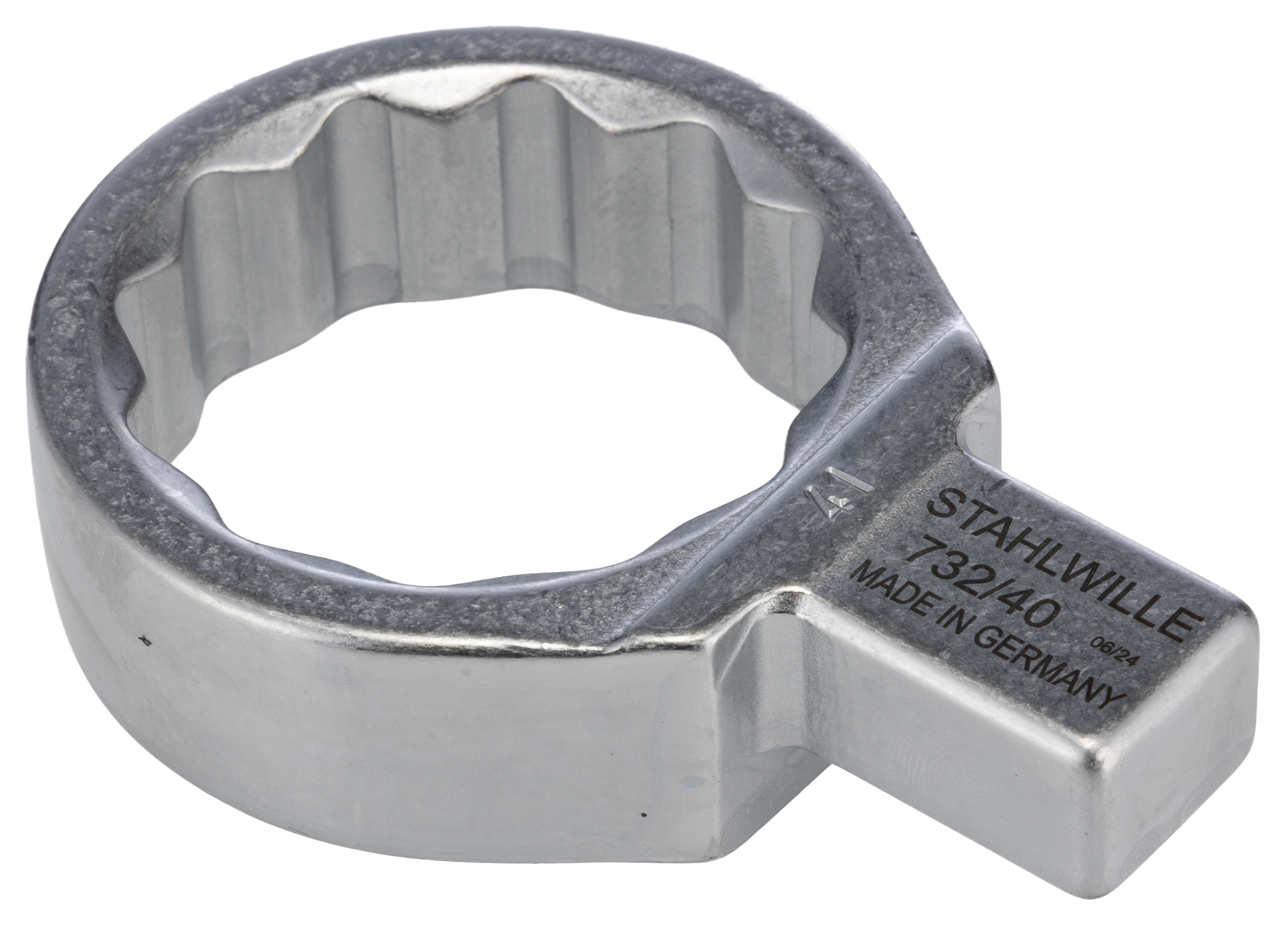 STAHLWILLE Crow Foot Spanner Head, 14 x 18 mm Insert, 41 mm, Chrome Finish