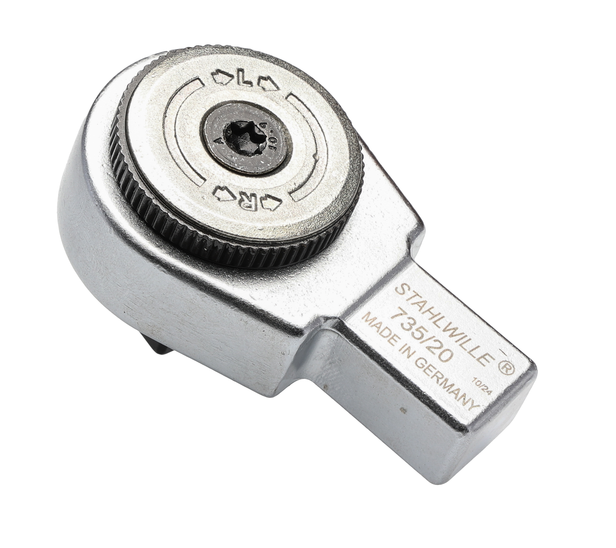 58250020 STAHLWILLE Reversible Ratchet Insert, 14 x 18 Insert, 1/2 in, Chrome Finish