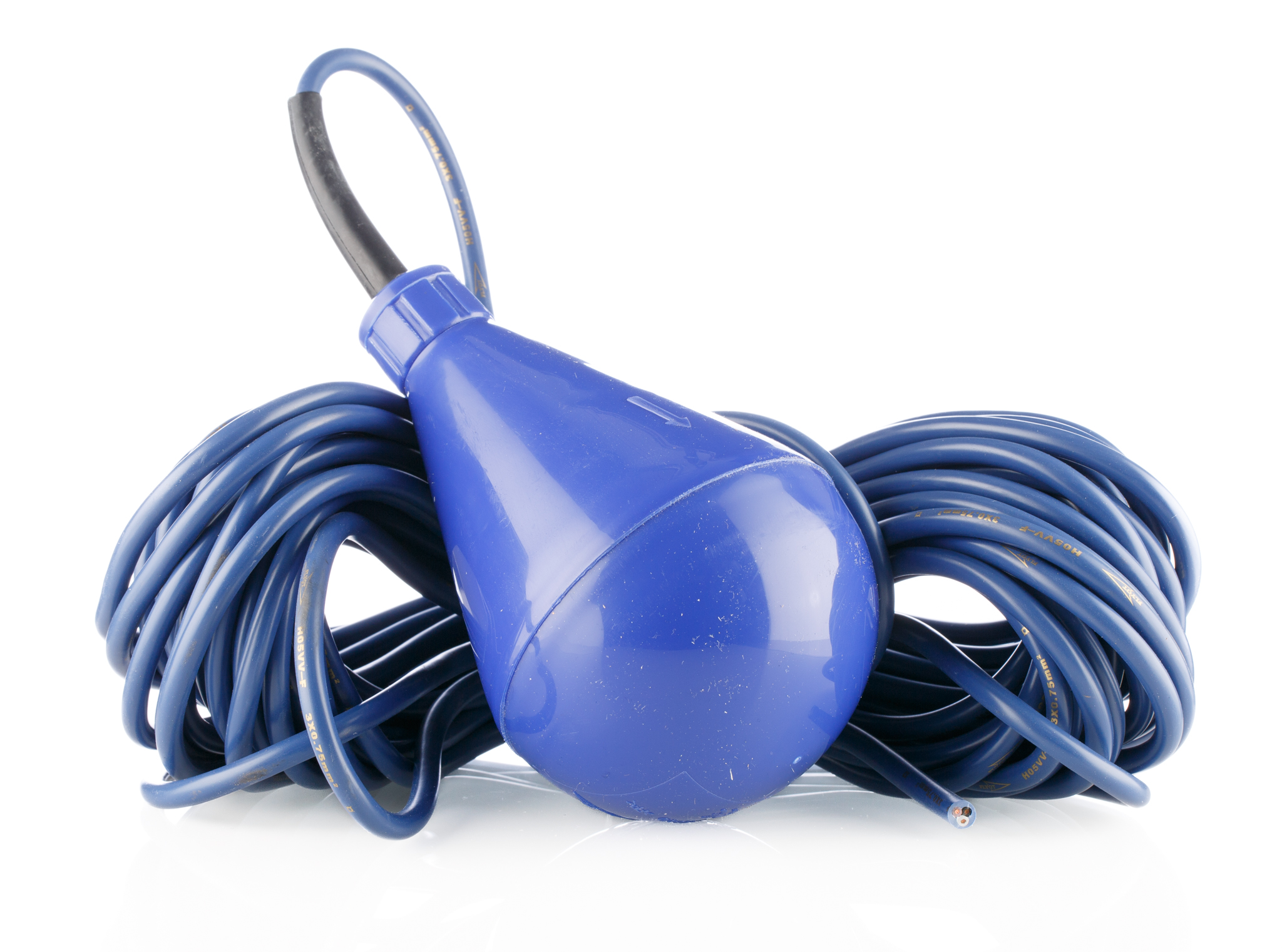Xylem ENM-10 Series Cable Ethylene Propylene Diene Monomer Rubber Float Switch, 20 m Cable, 250 V ac ac Max, 24 V dc dc