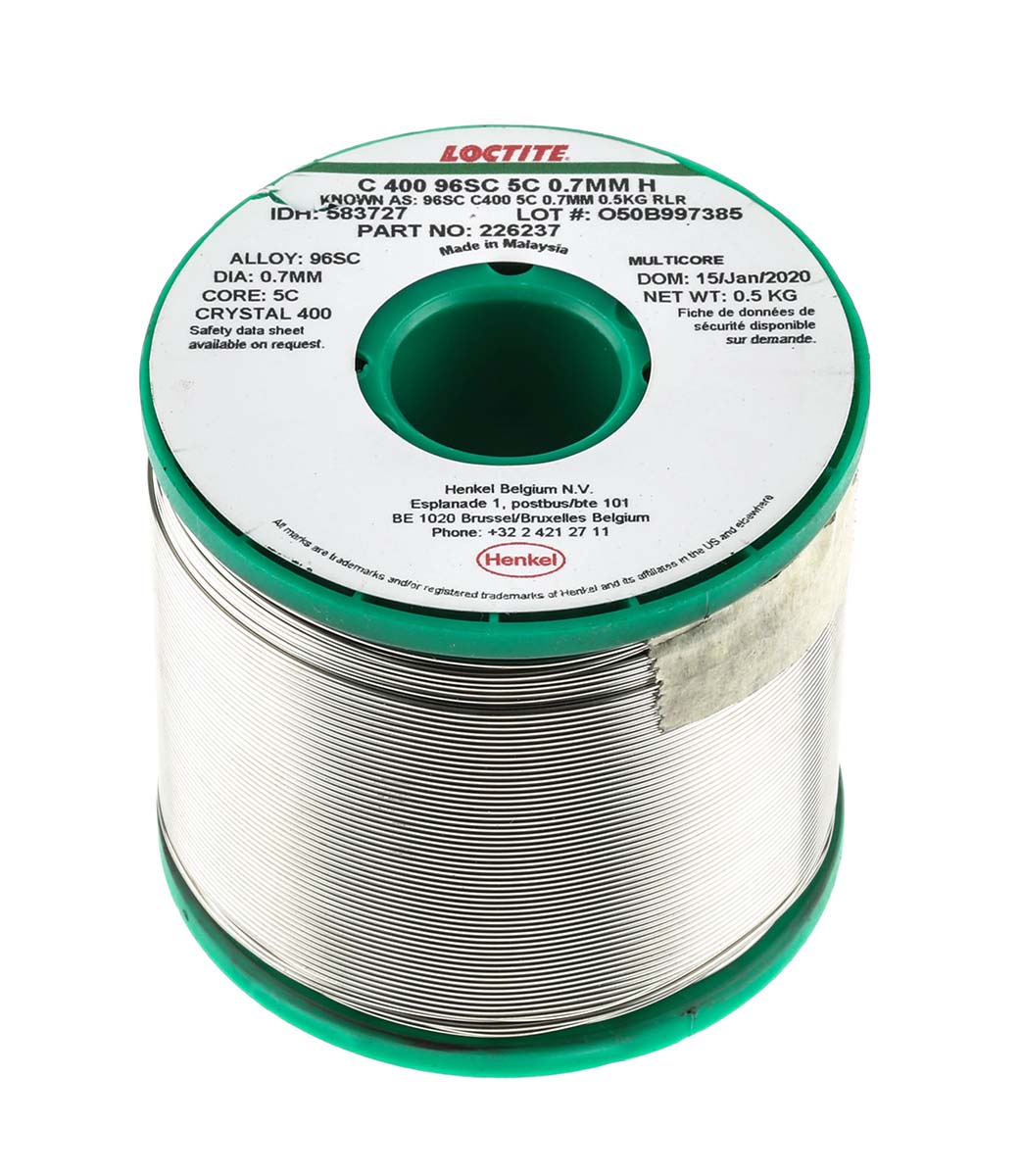 Multicore Wire, 0.7 mm Lead Free Solder, 217 °C Melting Point