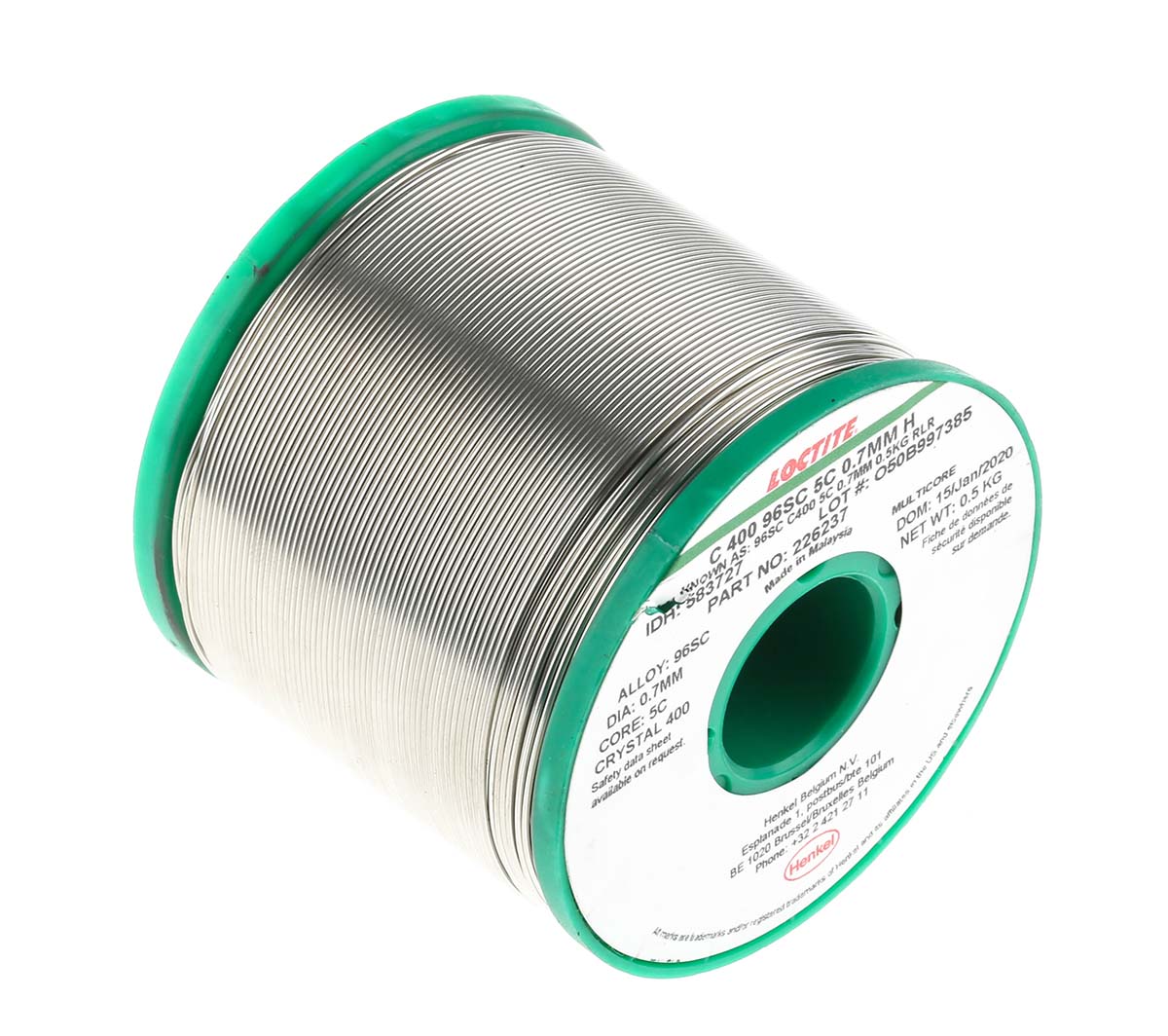 583727 Multicore Wire, 0.7 mm Lead Free Solder, 217 °C Melting Point