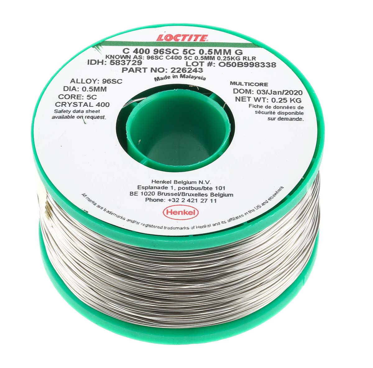 Multicore Wire, 0.5 mm Lead Free Solder, 217 °C Melting Point
