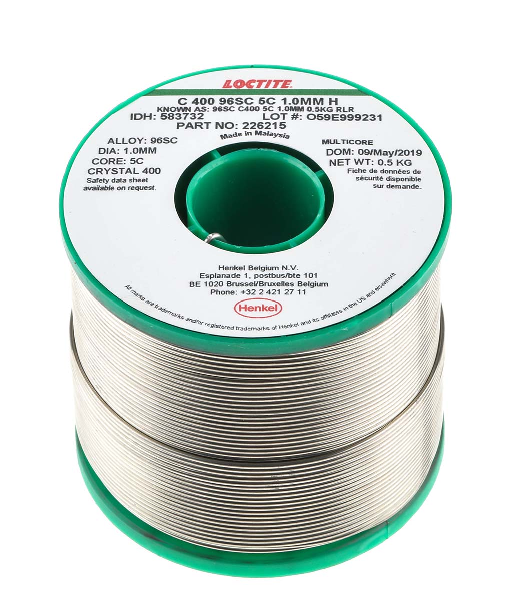 Multicore Wire, 1 mm Lead Free Solder, 217 °C Melting Point
