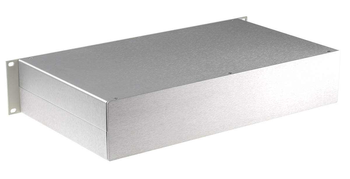 RS PRO, 2 U 19 in Rack Mount Case P10 254 mm 88 mm