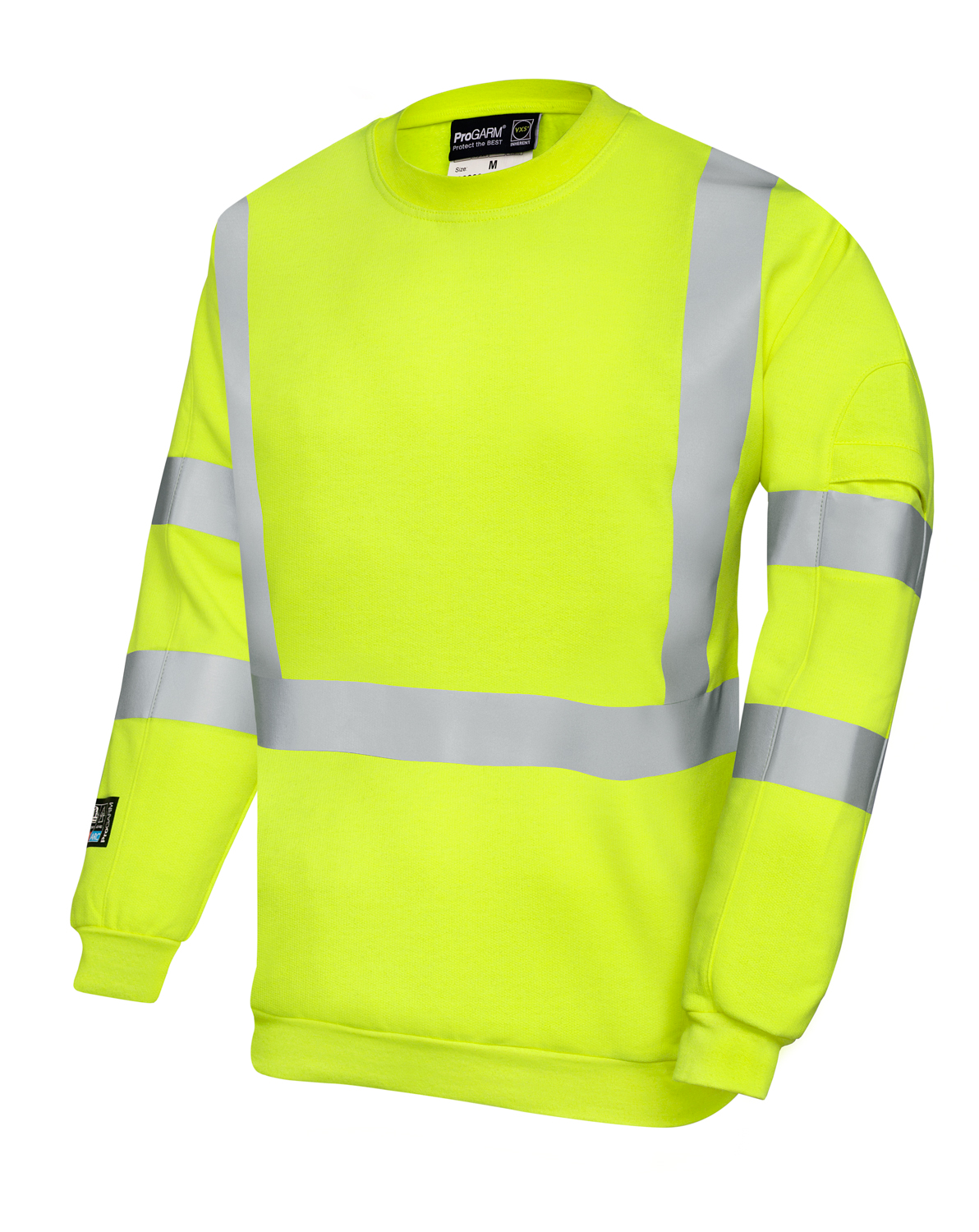 ProGARM 1 Navy, Orange, Yellow, Stretchable Jacket Drawcord Waist Adjustment with Toggles, ThermSAFE Plastic FR Zipper,
