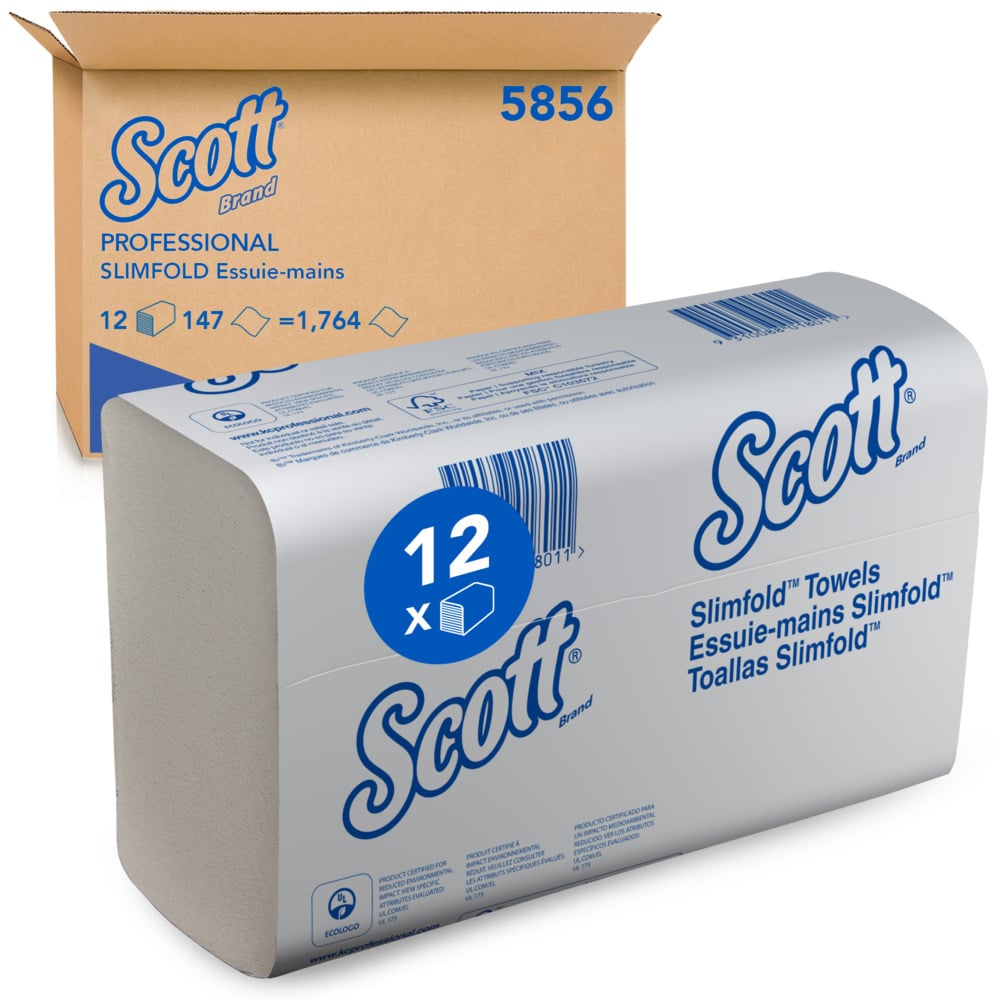 KLEENEX Scott Compact Paper Towel, 295 x 190 mm, 1 Ply, 1764 Sheets