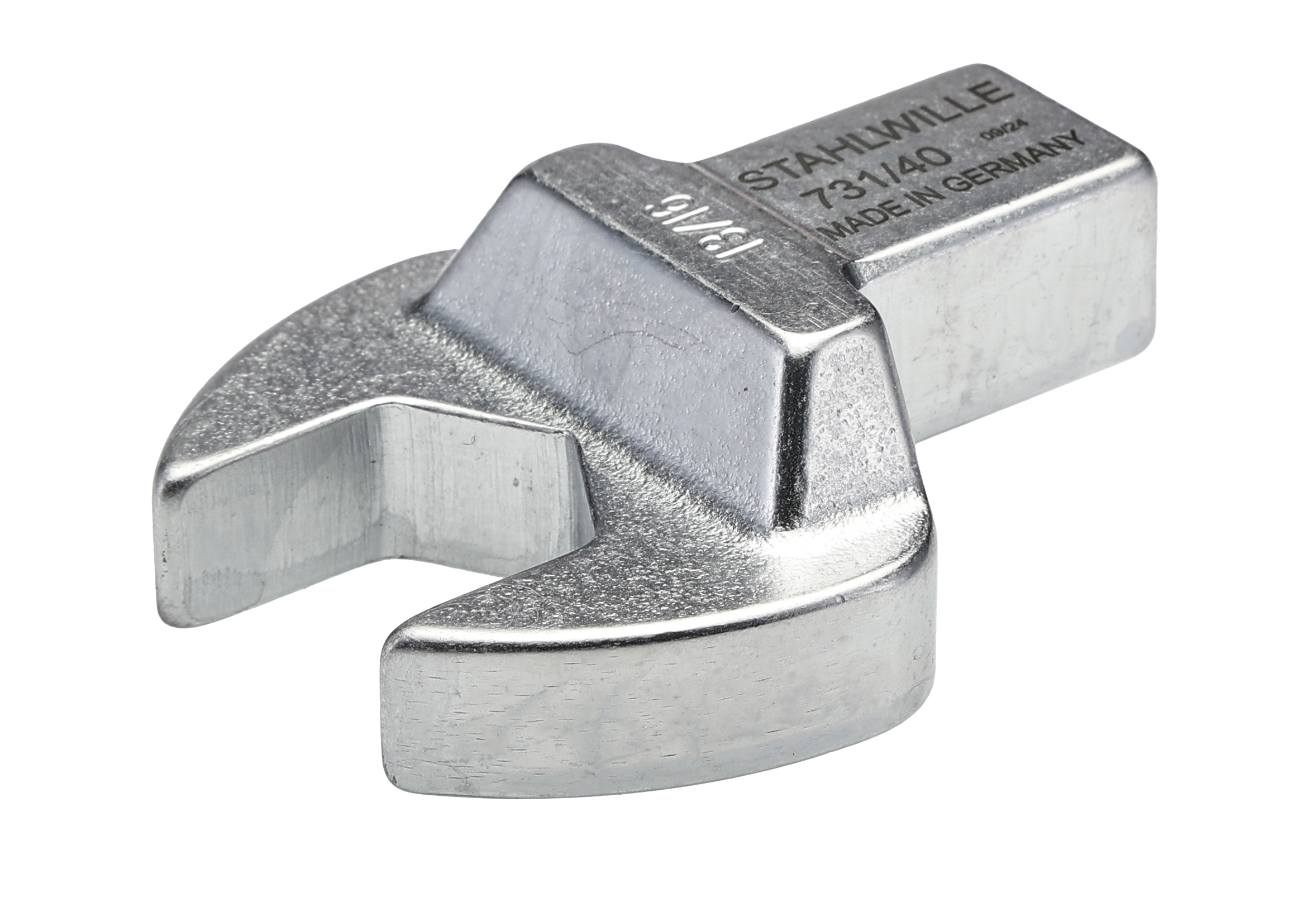 STAHLWILLE Open Ended Insert Insertion Wrench, 14 x 18 mm Insert, 13/16 in, Chrome Finish