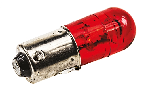 5862401205f Dialight Red Indicator Lamp Single Chip, 28V dc, BA9 Base, 10 mm Diameter, 525mcd