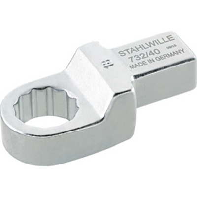 STAHLWILLE Square Ring Spanner Insert, 14 x 18 mm Insert, 15/16 in, Nickel Plated Finish