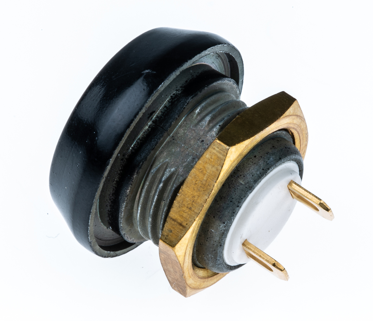 59-114 ITW Switches 59 Series Miniature Push Button Switch, Momentary, Panel, 13.6 mm Cutout, SPST, Clear LED, IP67, 50 V dc