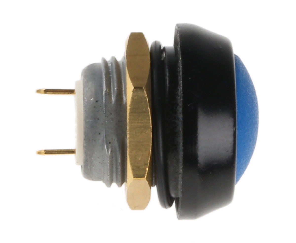 59-116 ITW Switches 59 Series Miniature Push Button Switch, Momentary, Panel, 13.6 mm Cutout, SPST, Clear LED, IP67, 50 V dc