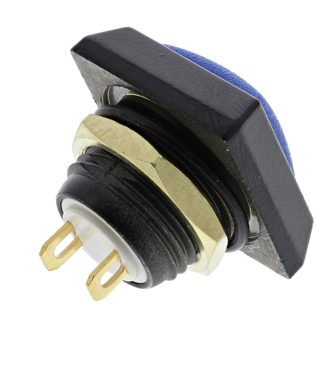 59-216 ITW Switches 59 Series Miniature Push Button Switch, Momentary, Panel, 13.6 mm Cutout, SPST, Clear LED, IP67, 50 V dc
