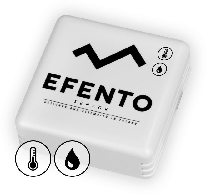 Efento 5906660327042 Temperature & Humidity Data Logger, Bluetooth, 2 Channel