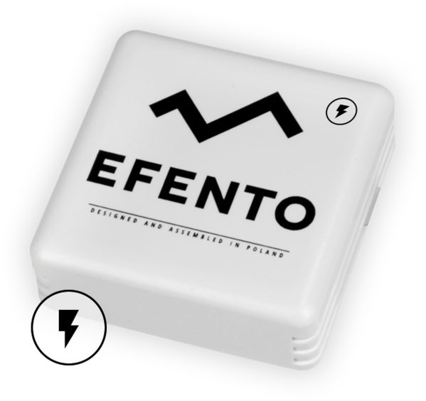 Efento 5906660327455 Electricity Pulse Counter Data Logger, Bluetooth, 3 Channel