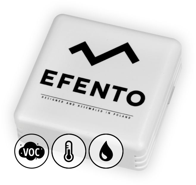 Efento 5906660327400 Air Quality Data Logger, Bluetooth, 3 Channel
