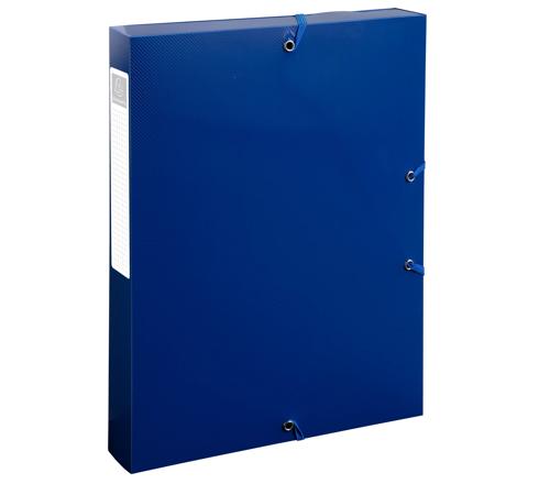 Exacompta Navy A4 File Box H330 mm  x W250mm  x D40 mm