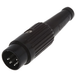 Deltron, 592 8 Pole Straight Standard DIN Plug, DIN 45327, DIN 41524, DIN 45322, DIN 45329, DIN 45326, 2A, 34V ac/dc,