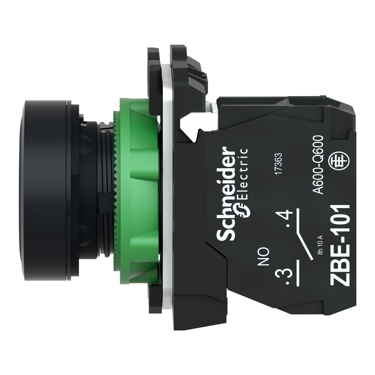 xb5aa21 Schneider Electric Harmony XB5 Black Push Button NO Spring Return