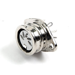 Deltron, 593 6 Pole Straight Standard DIN Socket, DIN 45329, DIN 45322, DIN 41524, DIN 45327, DIN 45326, 2A, 34V ac/dc,