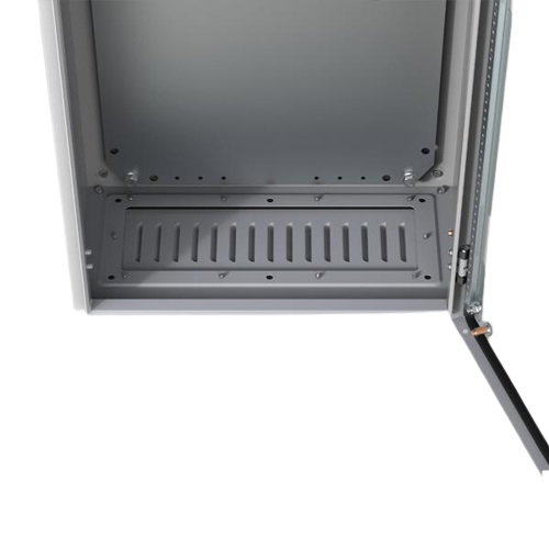 nVent HOFFMAN AFR Series RAL 7035 Mild Steel Ventilated Gland Plate, 242mm W, 128mm L for Use with Enclosures