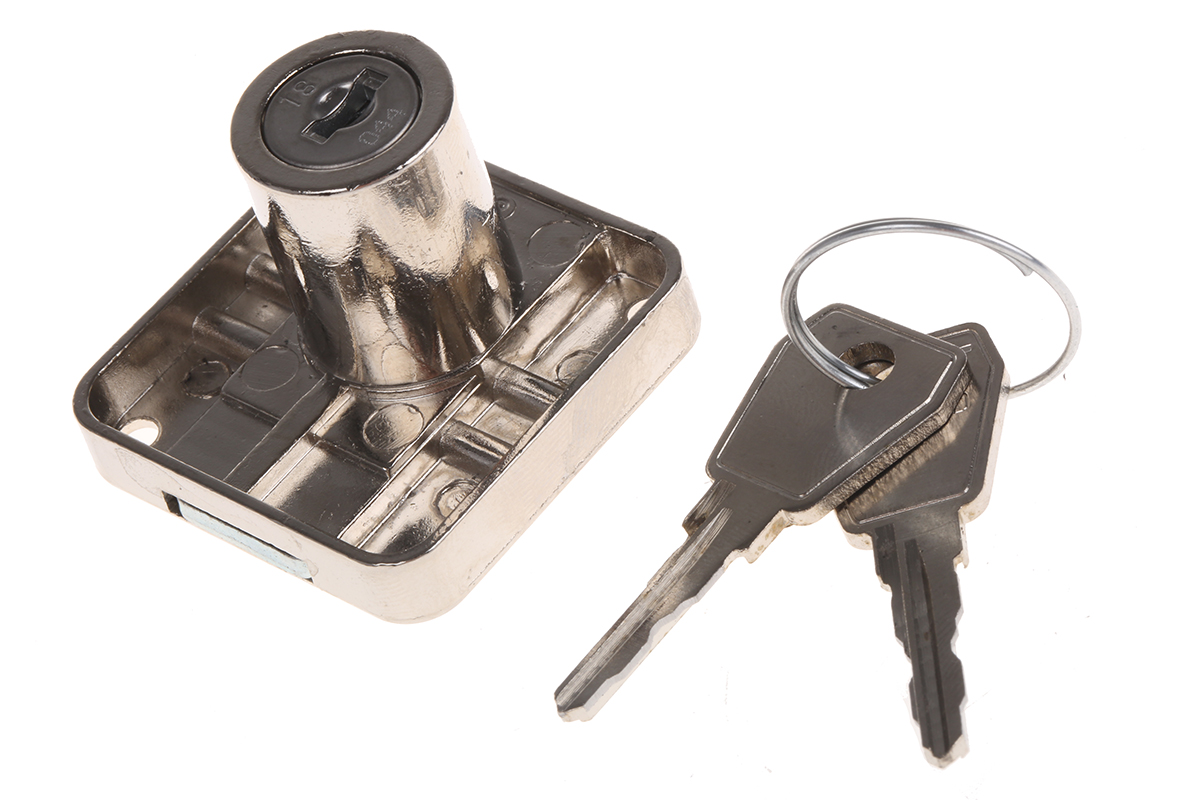 Euro-Locks a Lowe & Fletcher group Company Rim Lock, 24.5 mm Panel-to-Tongue 19.7 mm, Key Unlock