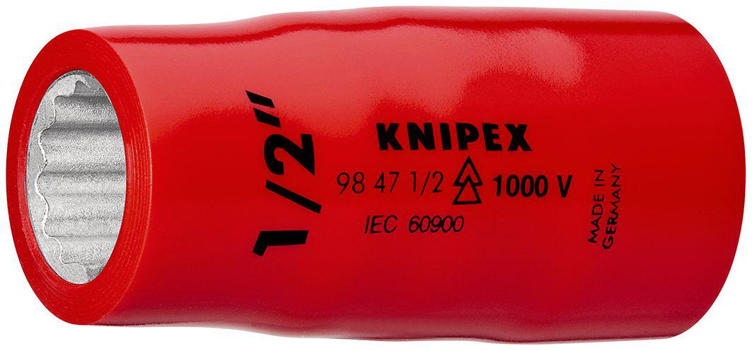 Knipex 1/2" 1/2 in Hex Socket, 55 mm Overall