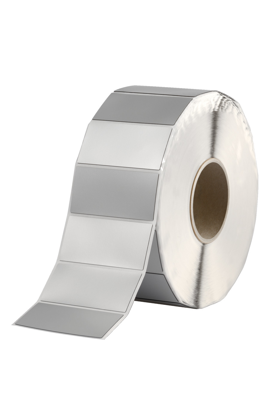 HellermannTyton Silver Silver Print Label Roll, 27 mm Width, 1000 Per Pack Qty, 8 mm