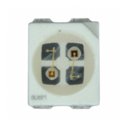 Dialight 2 V Green, Red LED PLCC Surface 597 597-7701-207F
