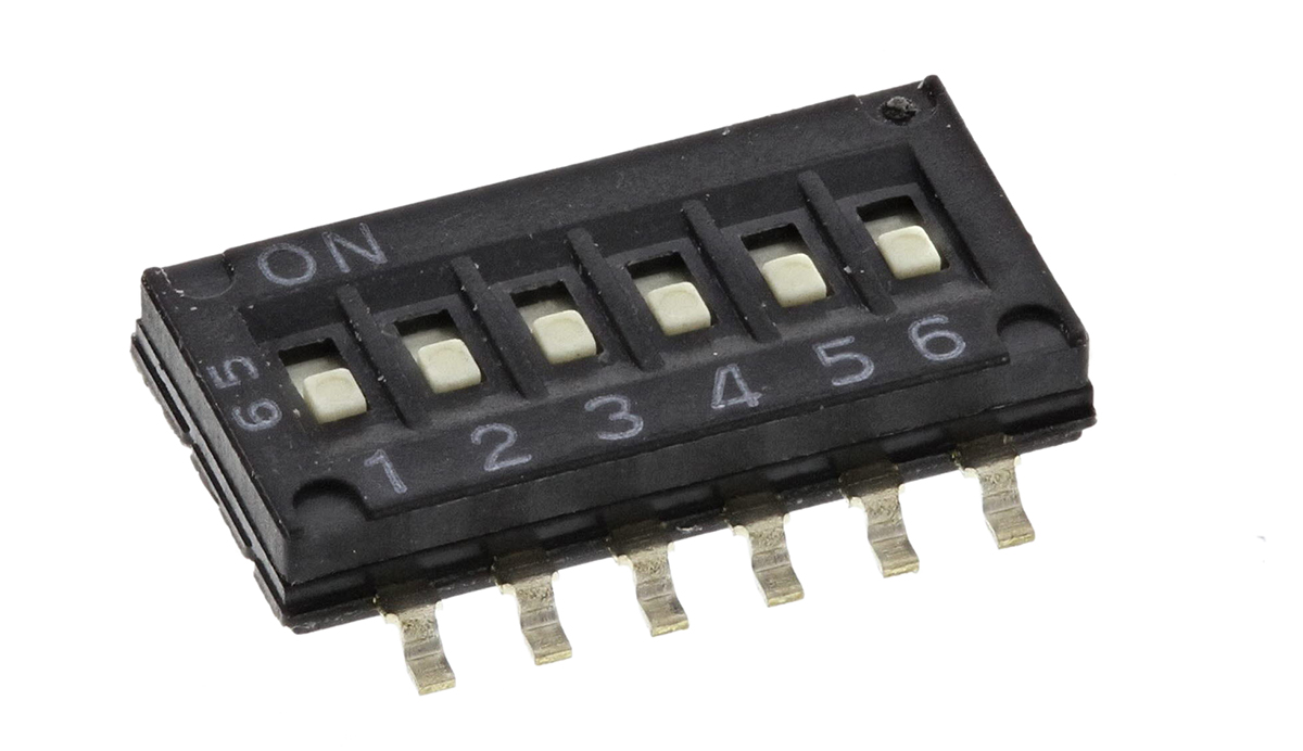Omron 6 Way Surface Mount DIP Switch 6P