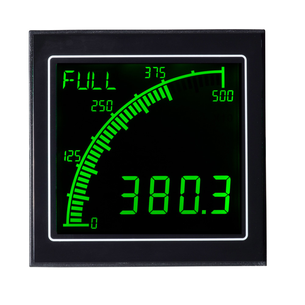 apm-proc-ano Trumeter APM LCD Digital Panel Multifunction Meter for Voltage, Current,  68 mm  x 68 mm