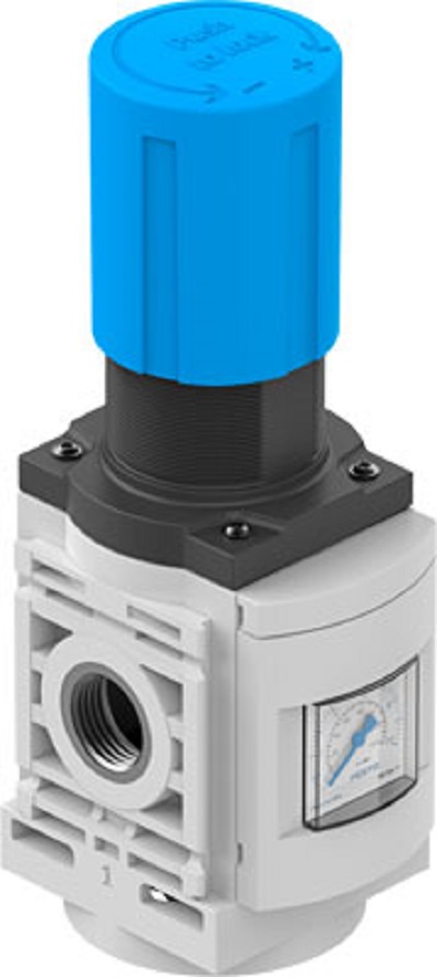 Festo G 1/2 Pneumatic Regulator - 0.1MPa to 1MPa, 1/2 in, 10bar max. input, 8099204