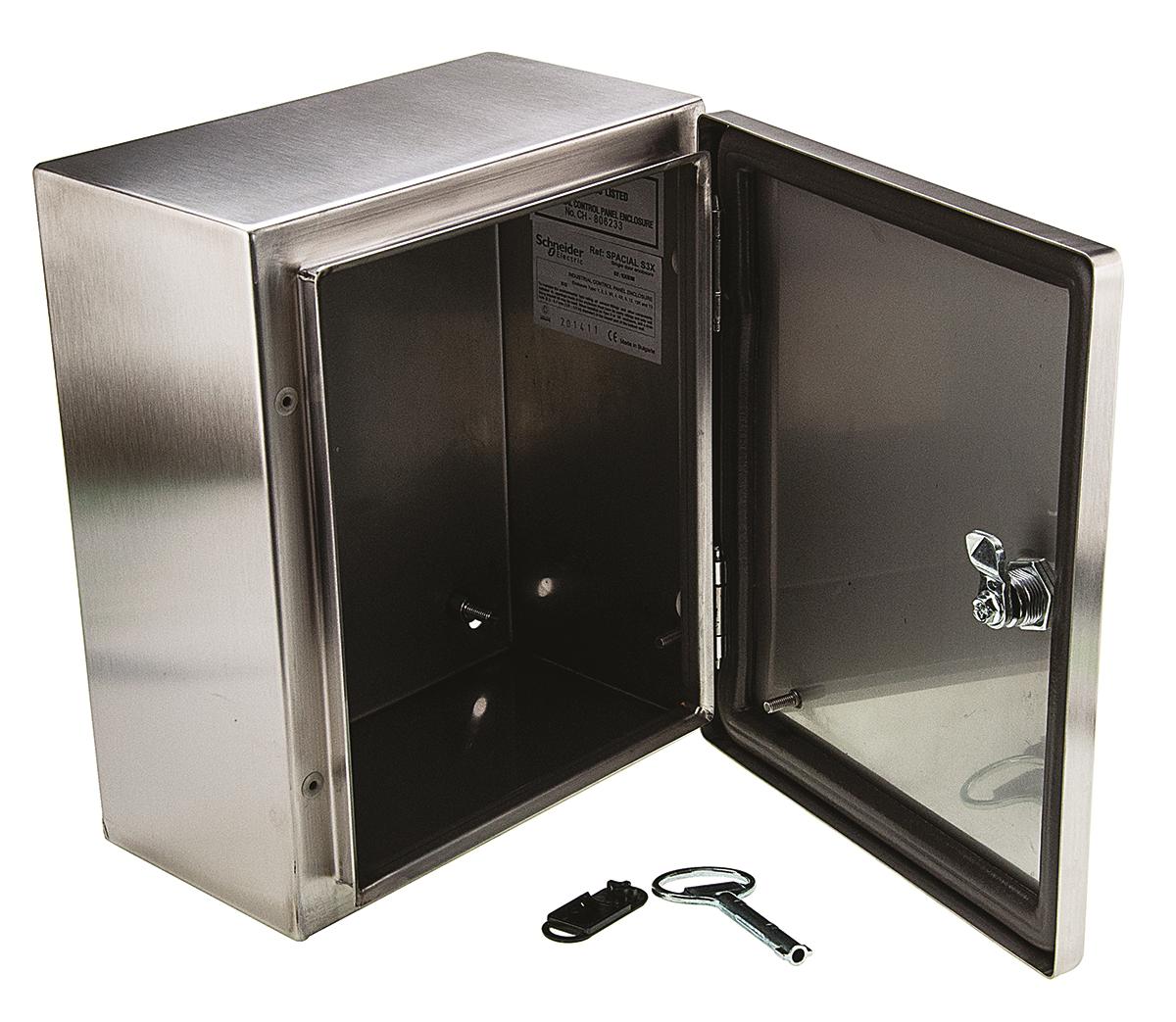 Spacial S3X IP66 Wall Box, 304 Stainless Steel, Unpainted, 300 x 250 x 150mm