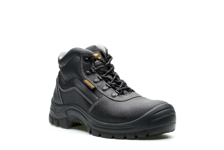 Dockers by Gerli BULLET S3 Unisex Black Steel Toe Capped Safety Shoes, UK 12, EU 47