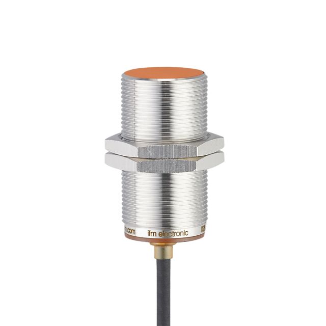 ifm electronic Inductive Threaded Barrel Proximity Sensor, M30, 15 mm Detection, NPN NC, 10 → 30 V dc