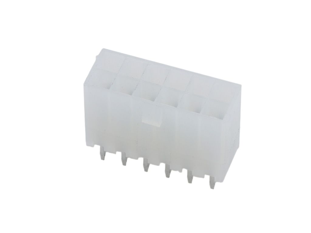 Molex 46015 Series Vertical Through Hole PCB Header, 12 Contact(s), 4.20 mm Pitch, 2 Row, Shrouded