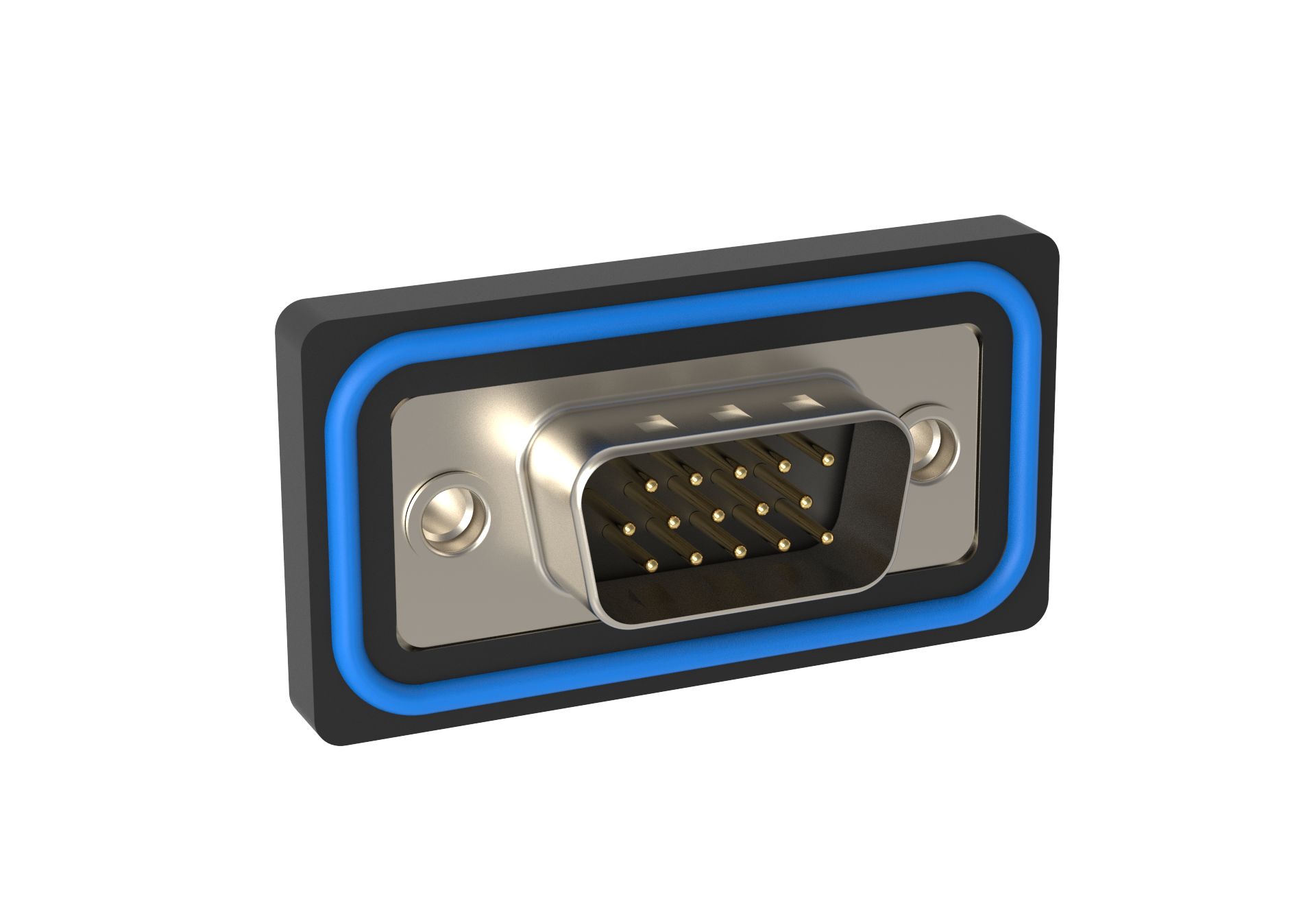 Amphenol Communications Solutions EHD 15 Way Right Angle PCB Mount, Through Hole D-sub Connector Plug