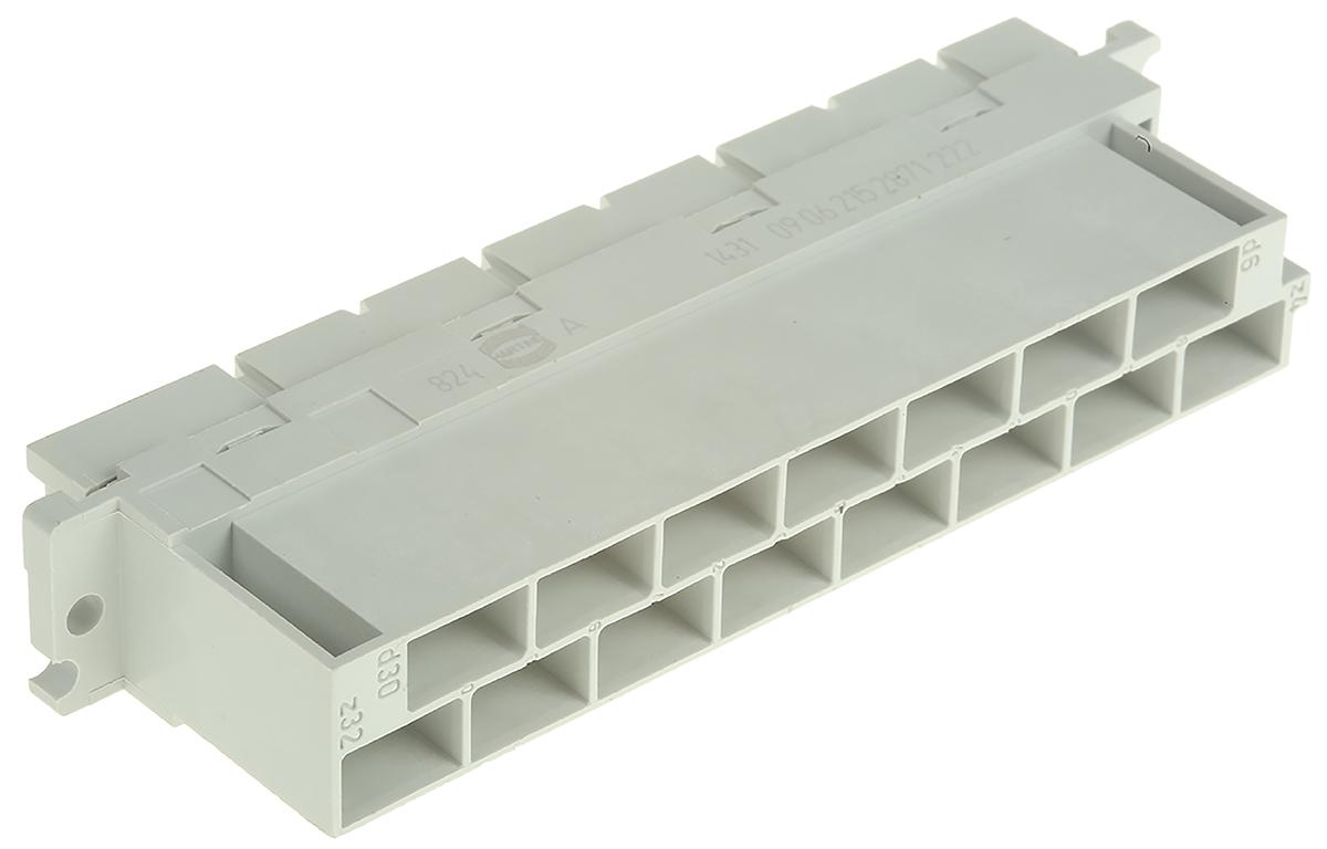 09062152871222 HARTING DIN 41612 15 Way 10.16mm Pitch, Straight DIN 41612 Connector, Socket