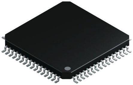 Microchip, 16bit dsPIC, dsPIC33F Microcontroller, 40MIPS, 128 kB Flash, 64-Pin TQFP