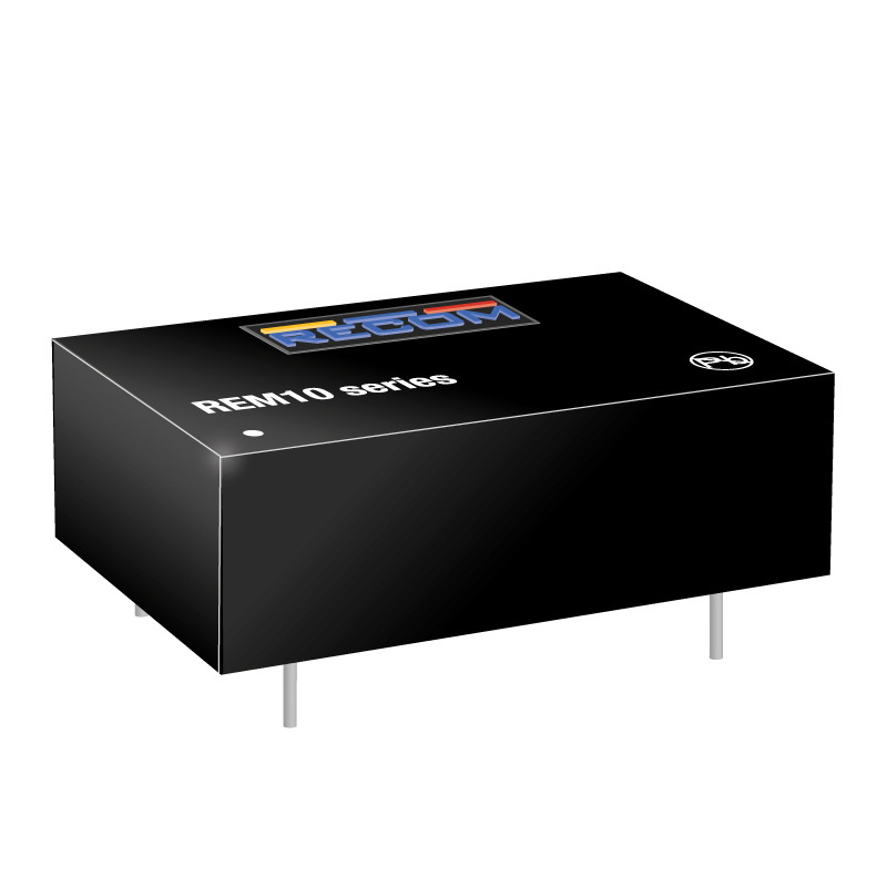 rem10-0512da Recom REM10 DC-DC Converter, ±12V dc/ ±416mA Output, 5.5 → 9 V dc Input, 10W, Through Hole, +105°C Max Temp