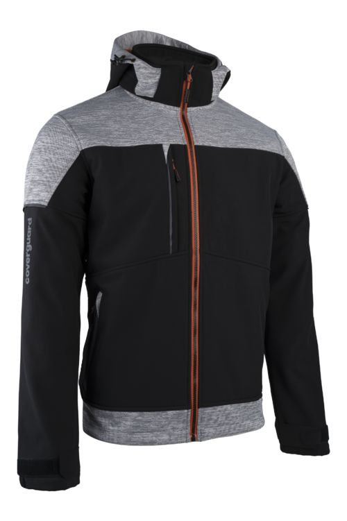 Coverguard BANJO Black, Orange, Breathable, Waterproof Jacket Contrasted Central Zip, M 1 EA