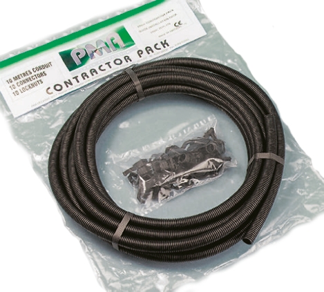 PMA Flexible Contractor Pack Conduit, 25mm Nominal Diameter, Plastic, Grey