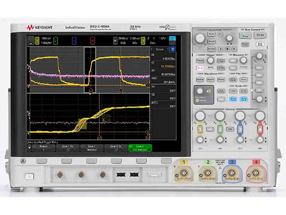 Keysight Technologies DSOX4034A InfiniiVision 4000 X Series, 350MHz Bench Oscilloscope, 4 Analogue Channels, 16 Digital