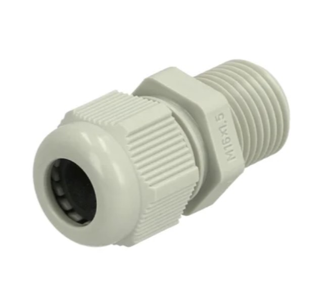 Fibox GPA Series Light Grey Polyamide Cable Gland, M16 Thread, 5mm min., 10mm max., IP68